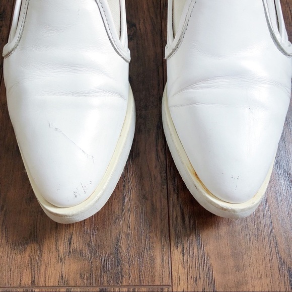 Everlane • The Leather Street Shoe white sneaker loafer slip on pointed toe flat - Picture 4 of 12